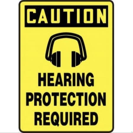 Accuform OSHA CAUTION Safety Sign HEARING MTDX663XP MTDX663XP